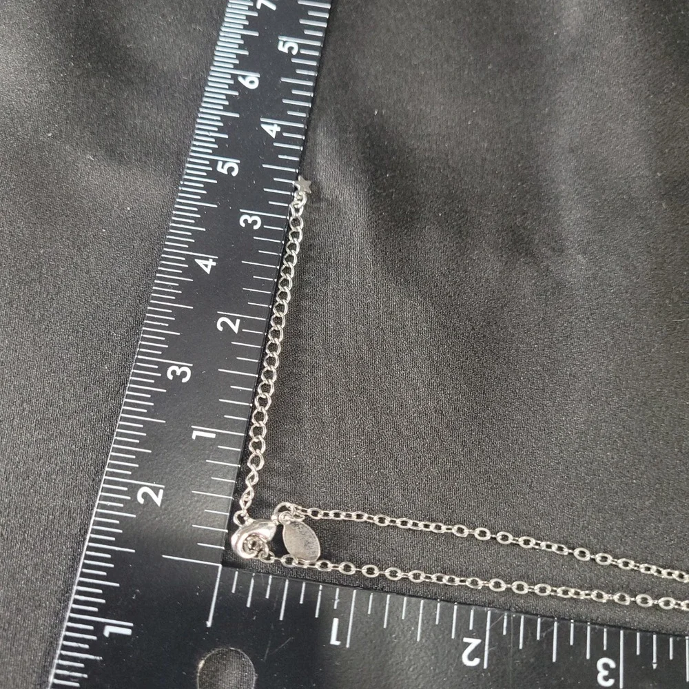 Kirks Folly Fairy Initial S Pendant Necklace Women Silver Aurora Borealis